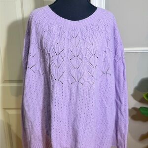 Talbots Lilac Crew Neck Sweater